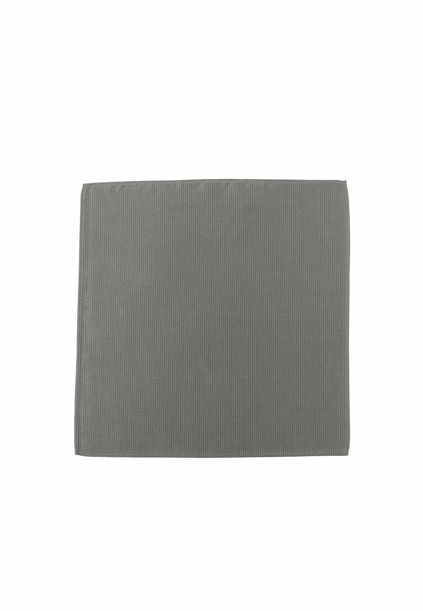 (Mint) Einstecktuch Herren aus 100% Seide Picoté 28x28cm flach