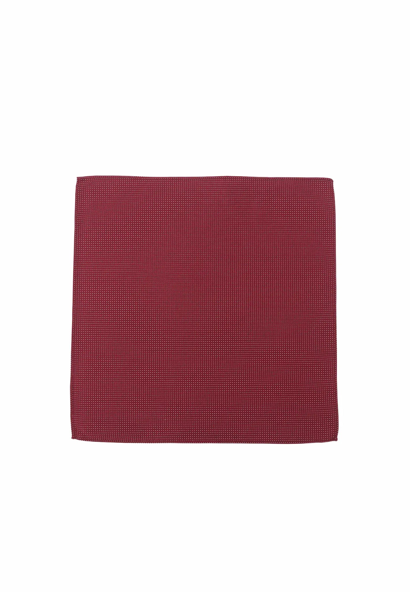 (Bordeaux) Einstecktuch Herren aus 100% Seide Picoté 28x28cm flach