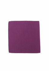 (Lila) Einstecktuch Herren aus 100% Seide Picoté 28x28cm flach