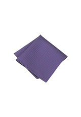 (Dunkellila) Einstecktuch Herren aus 100% Seide Picoté 28x28cm gefaltet