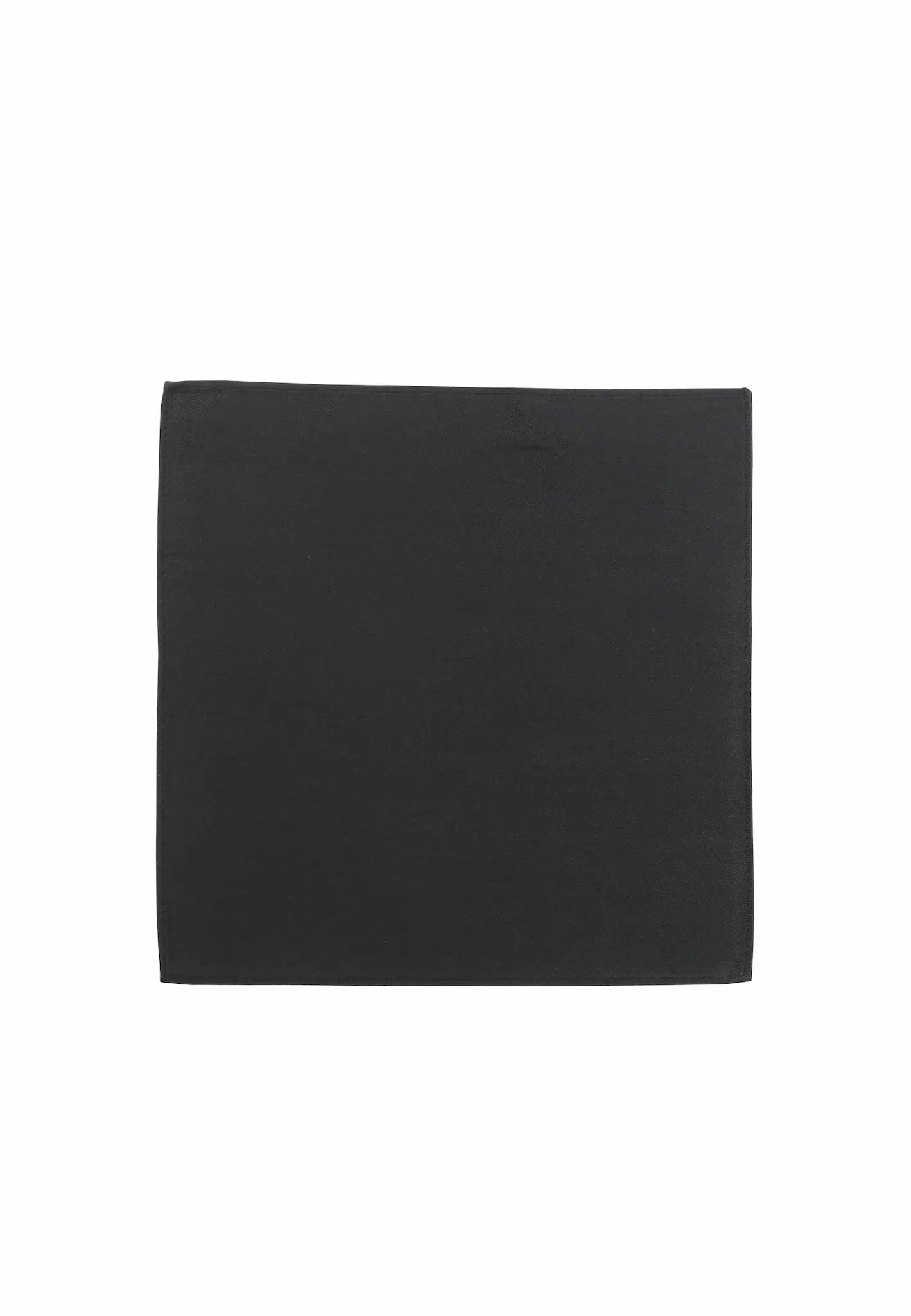 (Schwarz) Uni Einstecktuch aus Seide 28x28cm