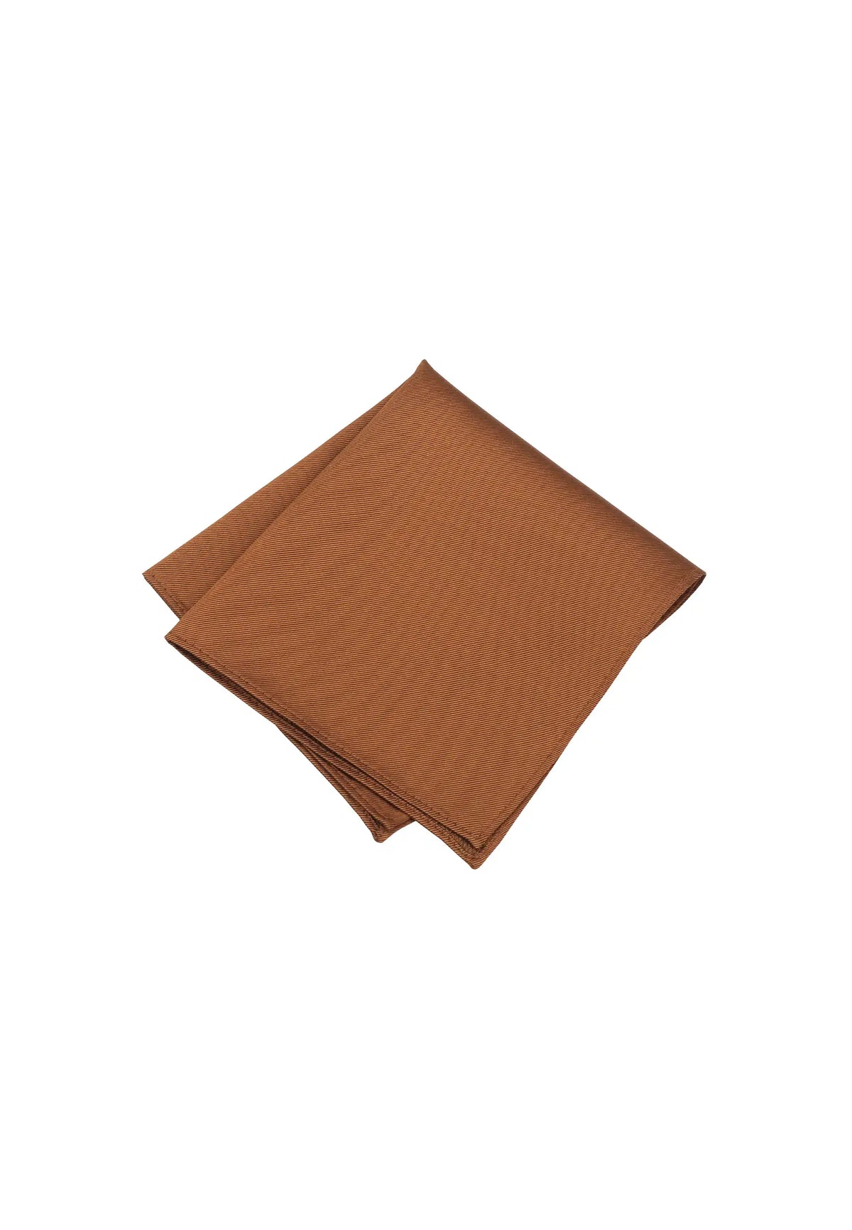 (Bronze) Uni Einstecktuch aus Seide gefaltet 28x28cm