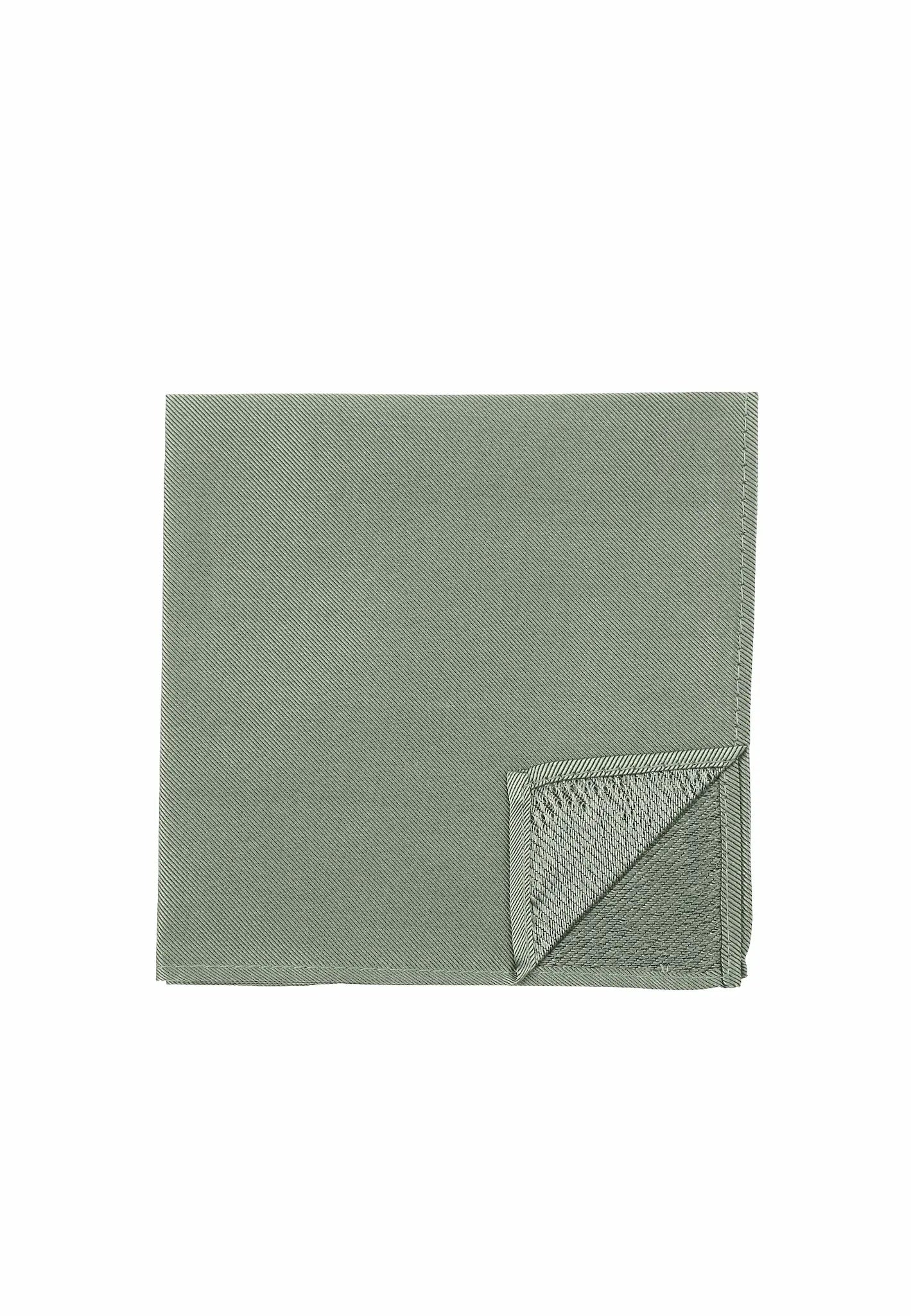 (Mint) Uni Einstecktuch aus Seide Rückseite 28x28cm
