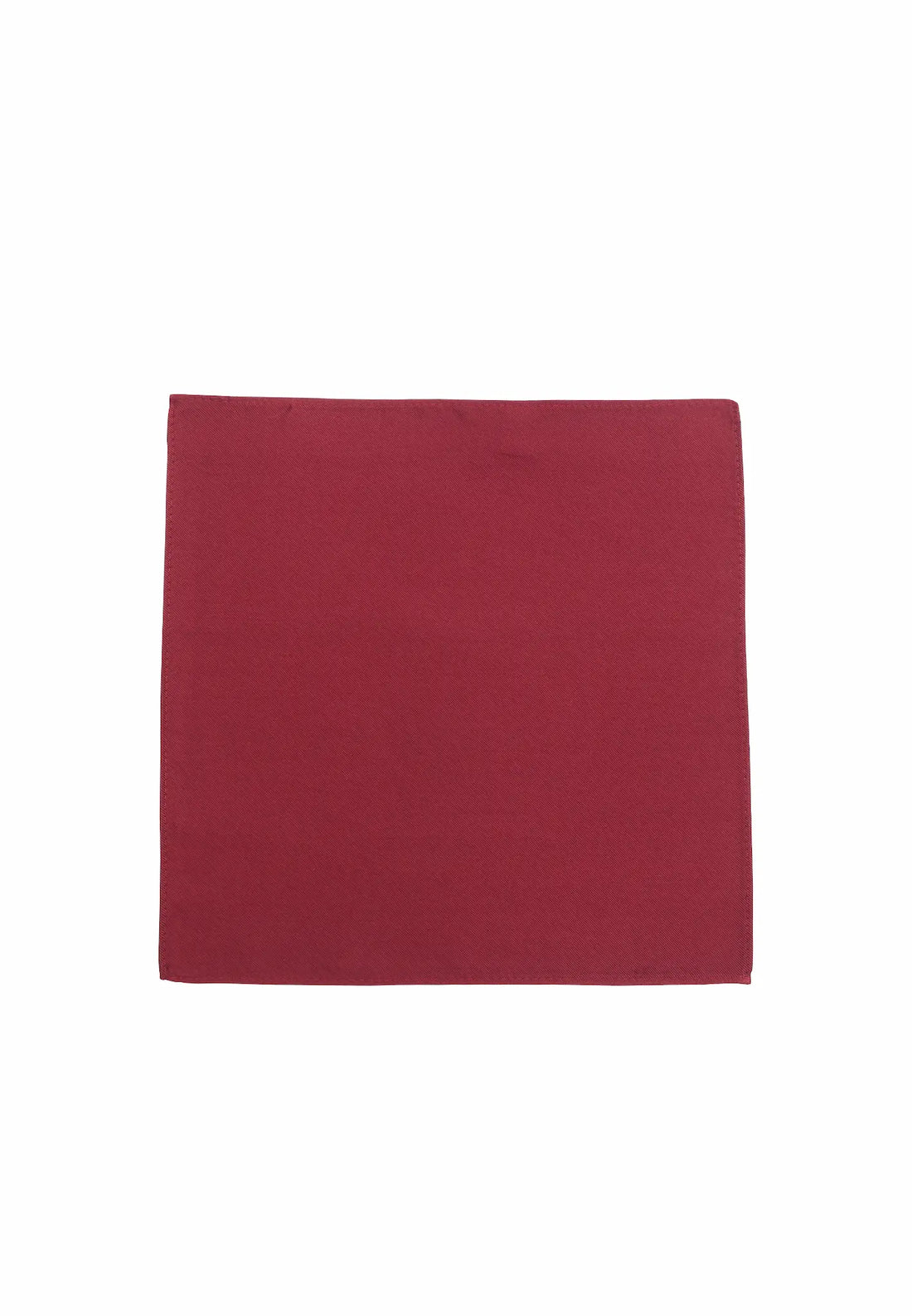 (Mittelrot) Uni Einstecktuch aus Seide 28x28cm