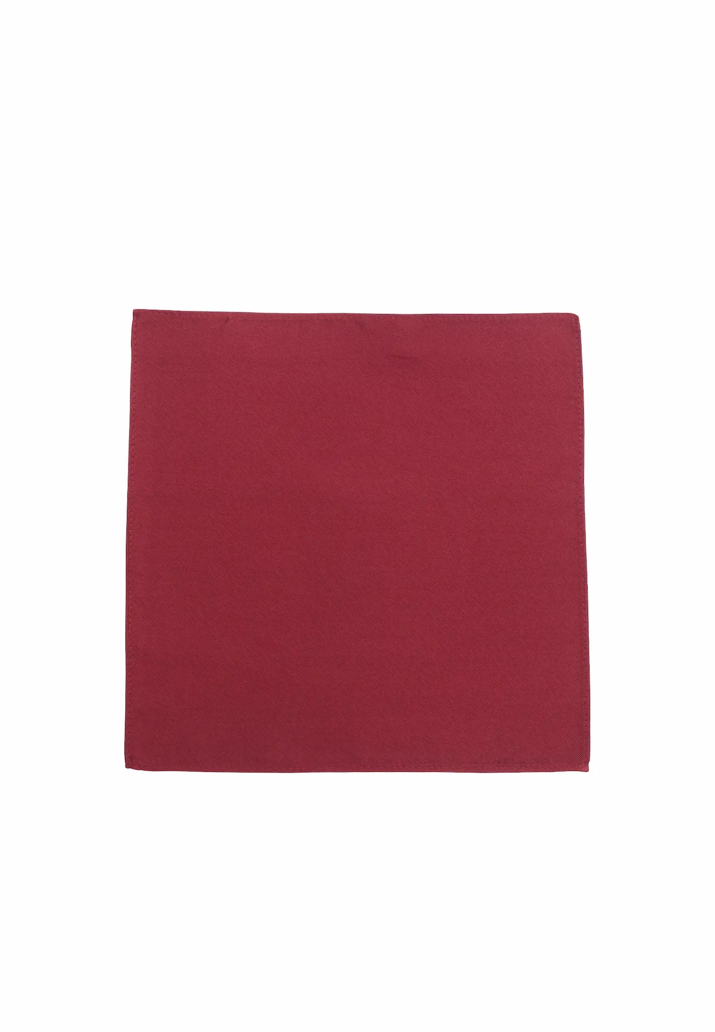 (Mittelrot) Uni Einstecktuch aus Seide 28x28cm