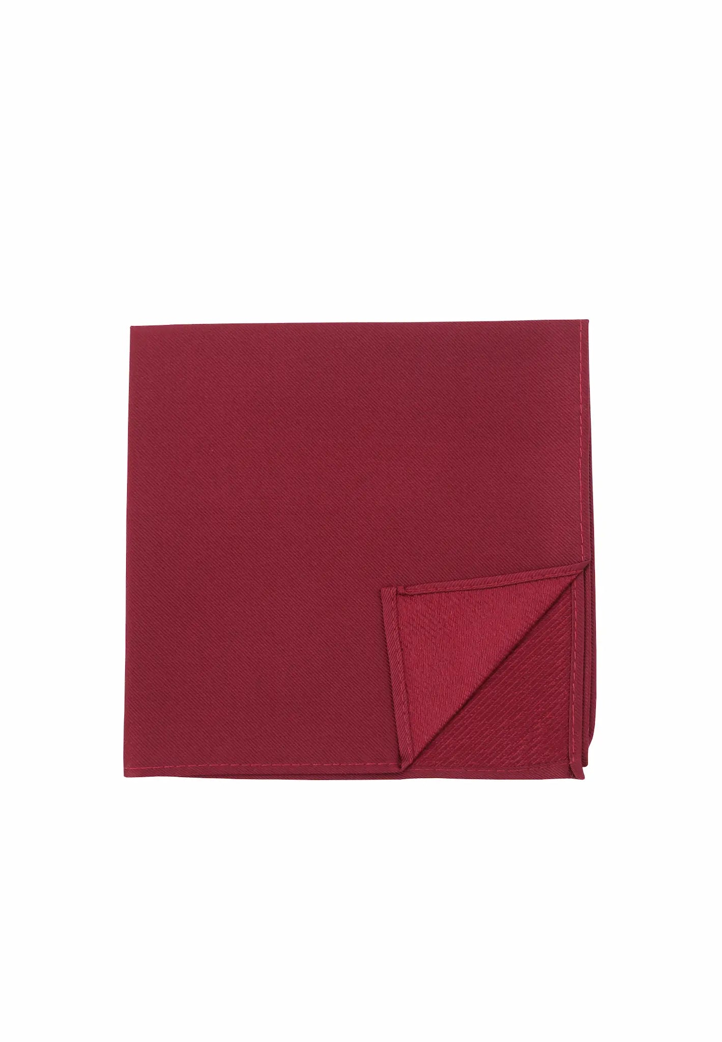 (Bordeaux) Uni Einstecktuch aus Seide gefaltet 28x28cm