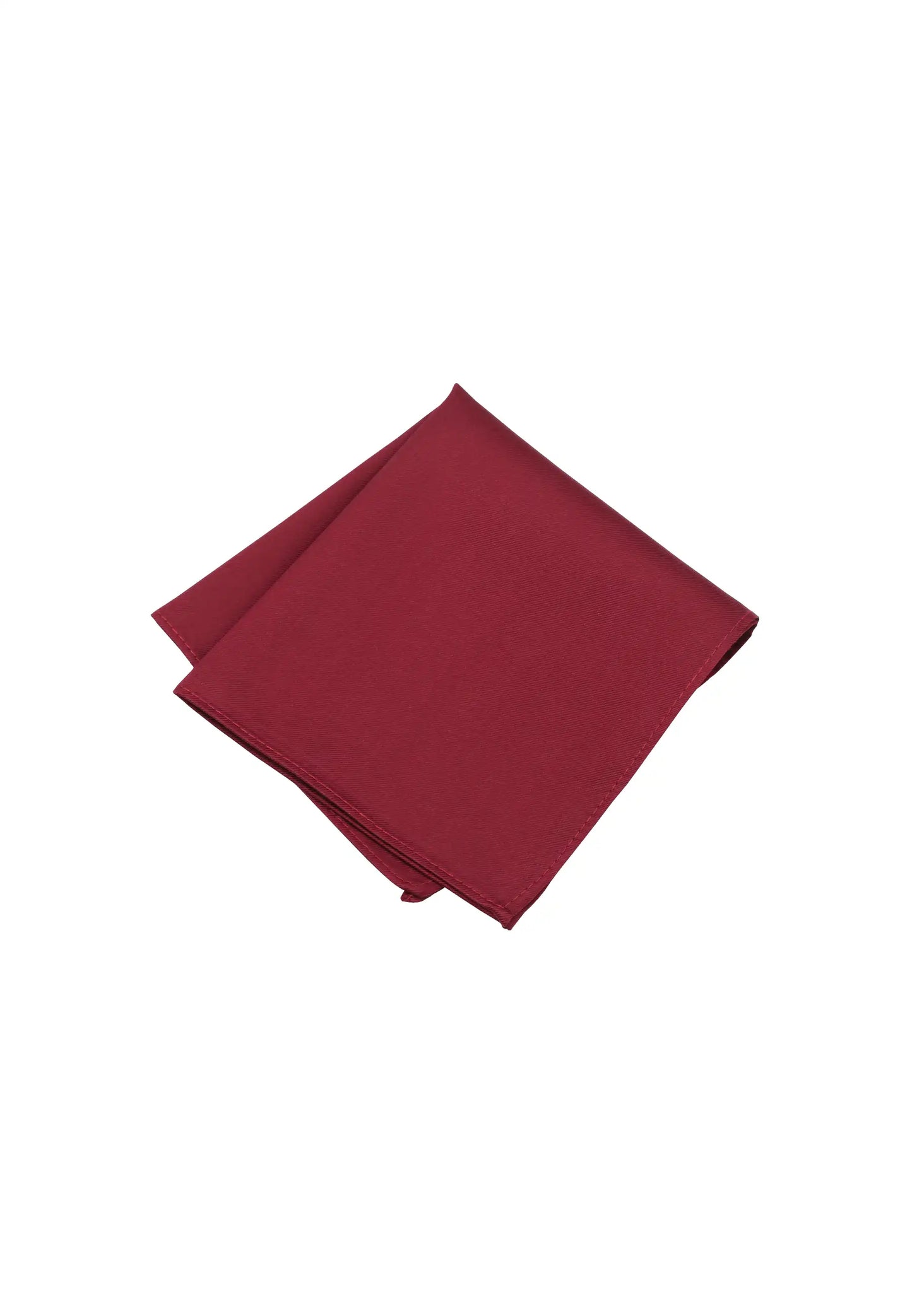 (Bordeaux) Uni Einstecktuch aus Seide gefaltet 28x28cm