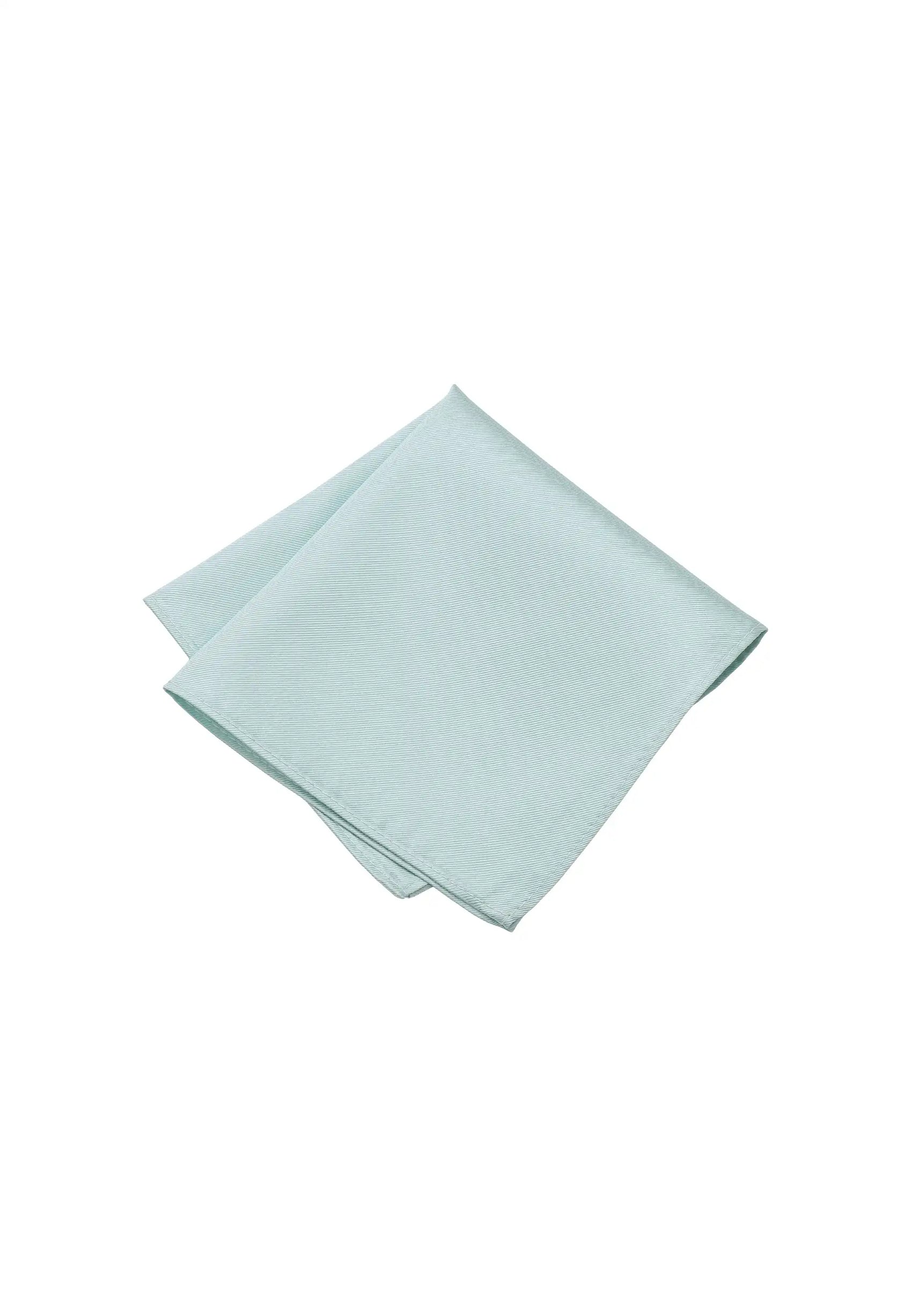 (Mint) Uni Einstecktuch Herren aus 100% Seide in Pastellfarbe, gefaltet