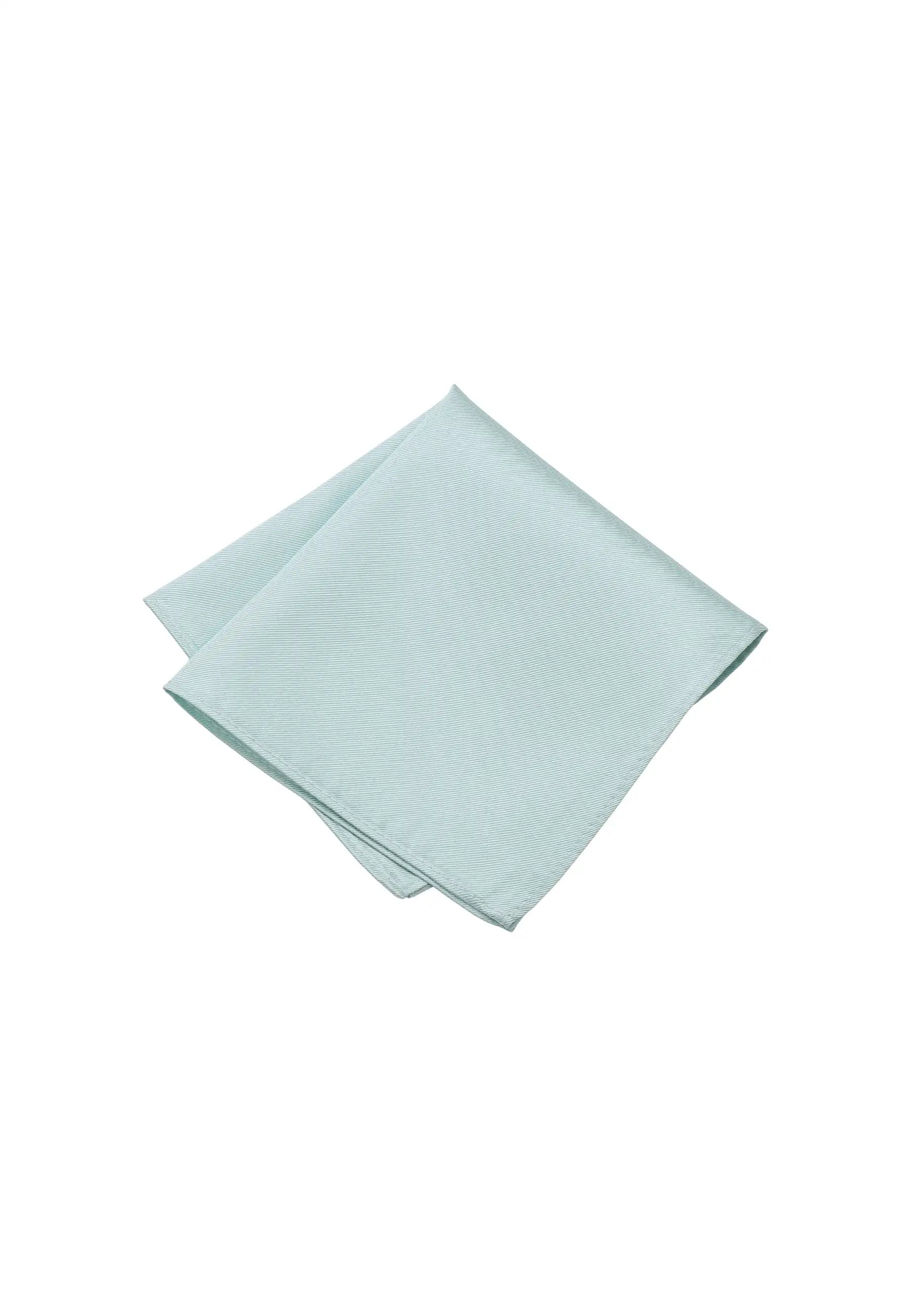 (Mint) Uni Einstecktuch Herren aus 100% Seide in Pastellfarbe, gefaltet