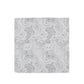 (Silber) Einstecktuch Hochzeit Paisley – Frontalansicht flach ausgelegt