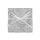 (Silber) Einstecktuch Sterlington Paisley Seide – mit Geschenkschleife