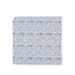 (Hellblau) Einstecktuch Hochzeit Floral – Frontalansicht flach ausgelegt