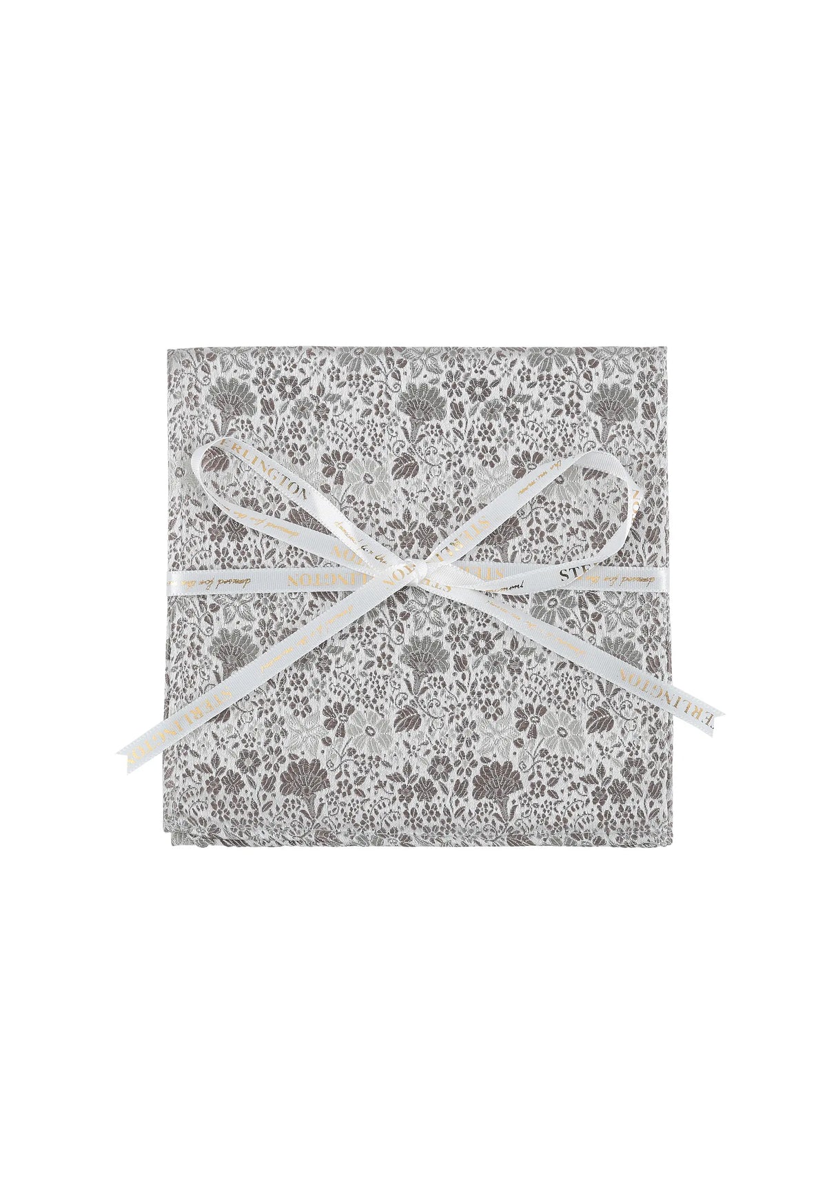 (Taupe) Einstecktuch Sterlington Floral Seide – mit Geschenkschleife