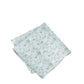 (Mint) Einstecktuch Hochzeit Floral Seide – diagonal gefaltet