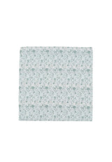 (Mint) Einstecktuch Hochzeit Floral – Frontalansicht flach ausgelegt