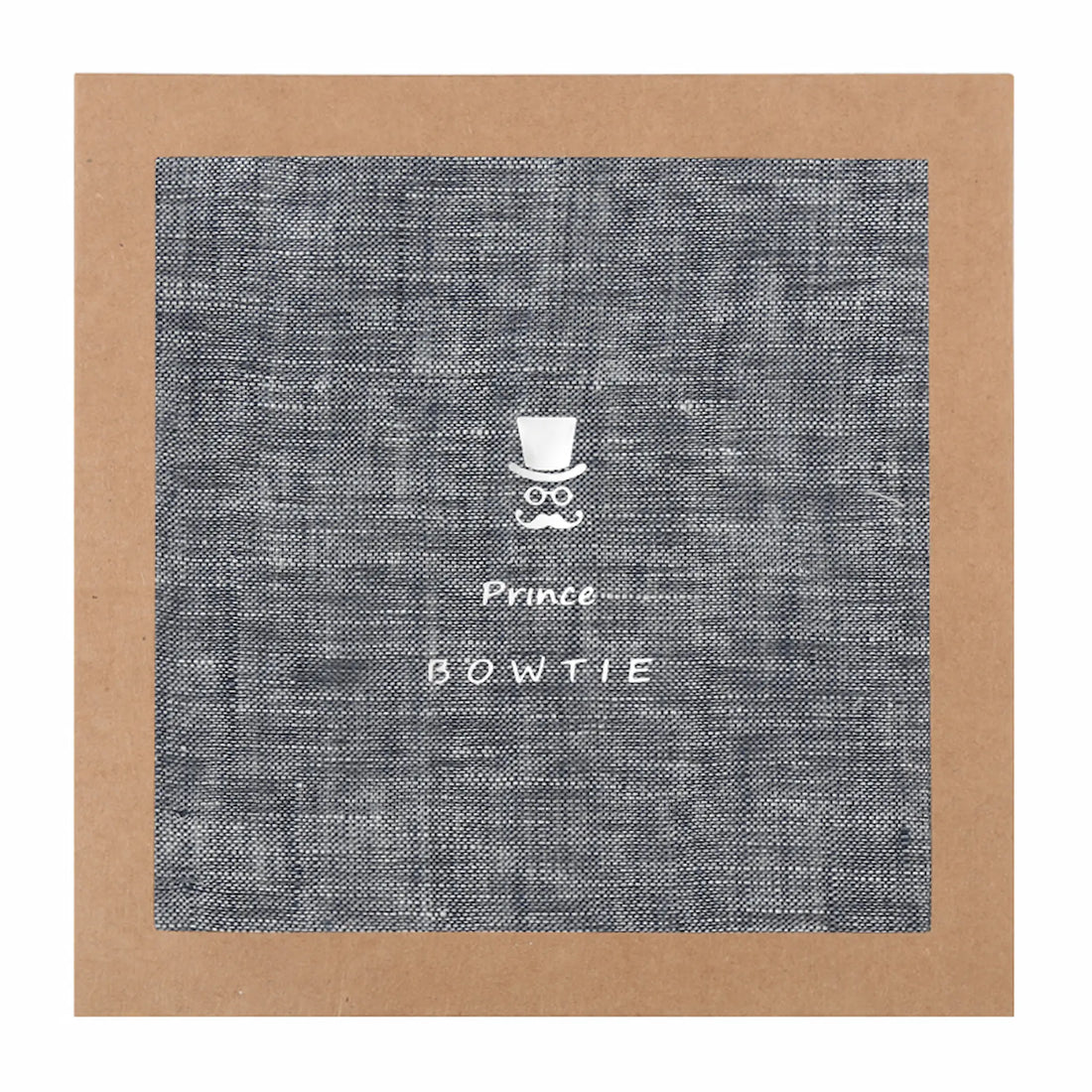 (Blau) Leinen-Einstecktuch in Geschenkverpackung – Prince Bowtie