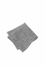 (Grau) Einstecktuch Herren Leinen – Pochette gefaltet