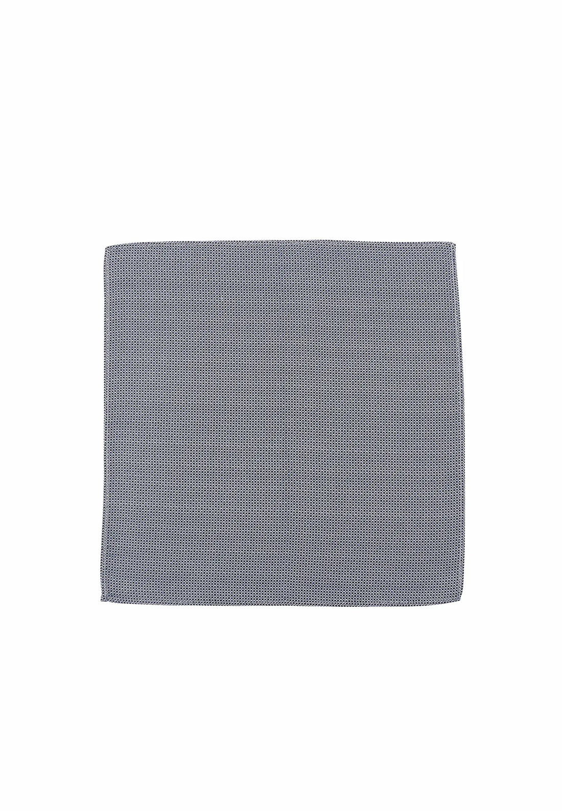 (Dunkelblau) Einstecktuch Herren Seide 28x28 cm – Gesamtansicht