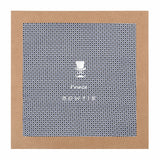 (Dunkelblau) Einstecktuch Mikromuster in Geschenkverpackung – Prince Bowtie