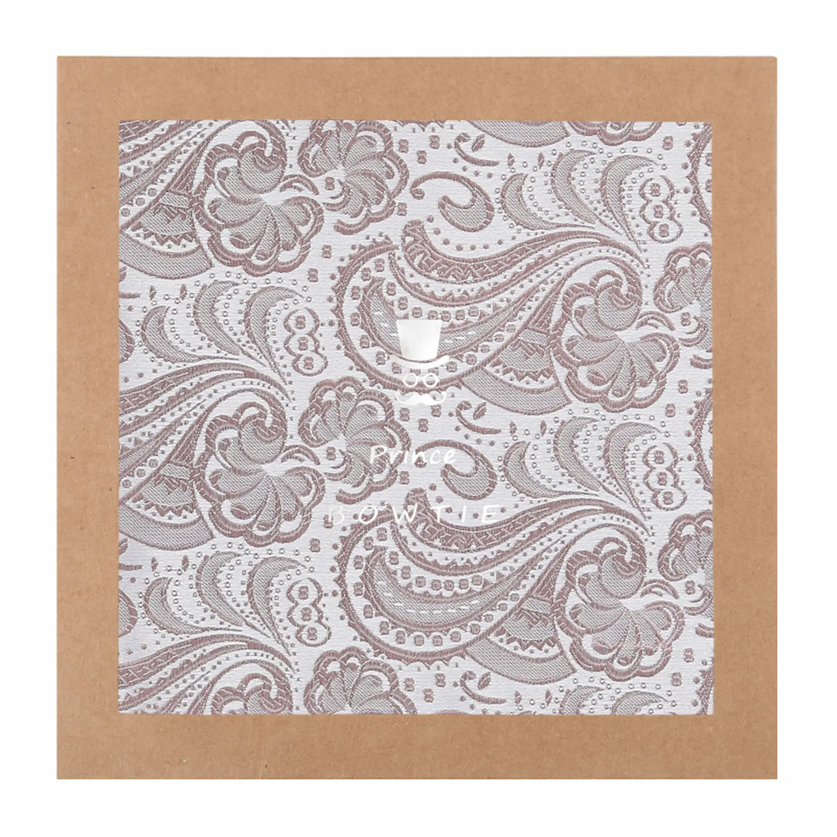 (Altrosa) Einstecktuch Paisley in Geschenkverpackung – Prince Bowtie