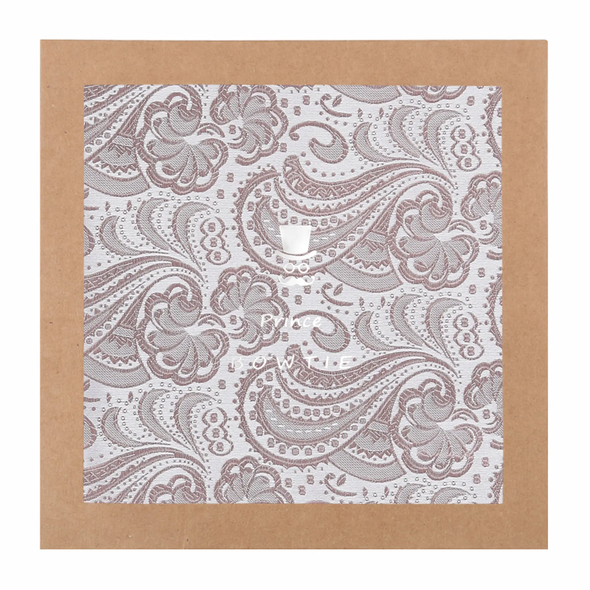 (Altrosa) Einstecktuch Paisley in Geschenkverpackung – Prince Bowtie