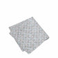 (Grau) Einstecktuch Herren Medaillon-Muster Baumwolle – diagonal gefaltet