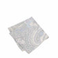 (Grau) Einstecktuch Herren Paisley-Muster Baumwolle – diagonal gefaltet