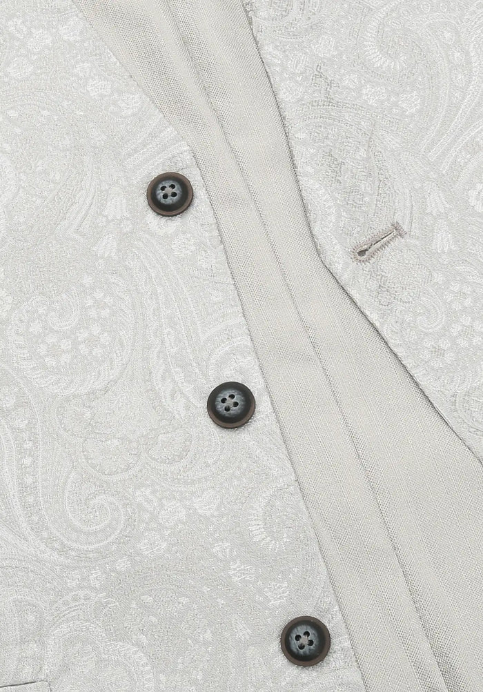 Gilet de mariage homme en soie – Paisley