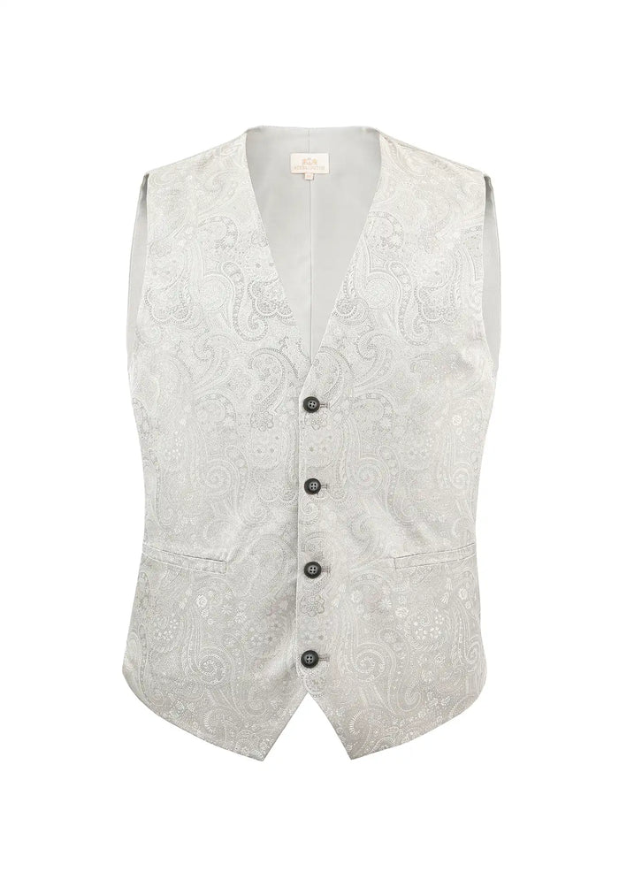 Gilet de mariage homme en soie – Paisley