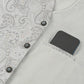 (Silber) Hochzeitsweste Paisley – Detailansicht Innentasche mit Handy
