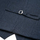 (Dunkelblau) Weste Tweed – Rückansicht mit verstellbarem Riegel