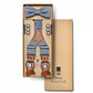 (Blau) Hosenträger Set mit Fliege im Sale bei style4him.de